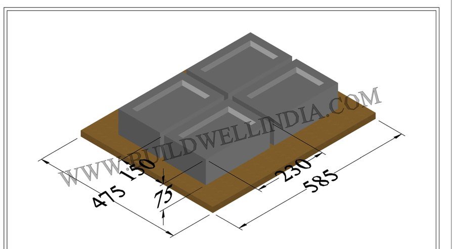 Fly Ash Brick 230 × 150 × 75 mm on pallet