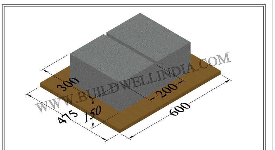 Solid Block 300 × 200 × 150 mm